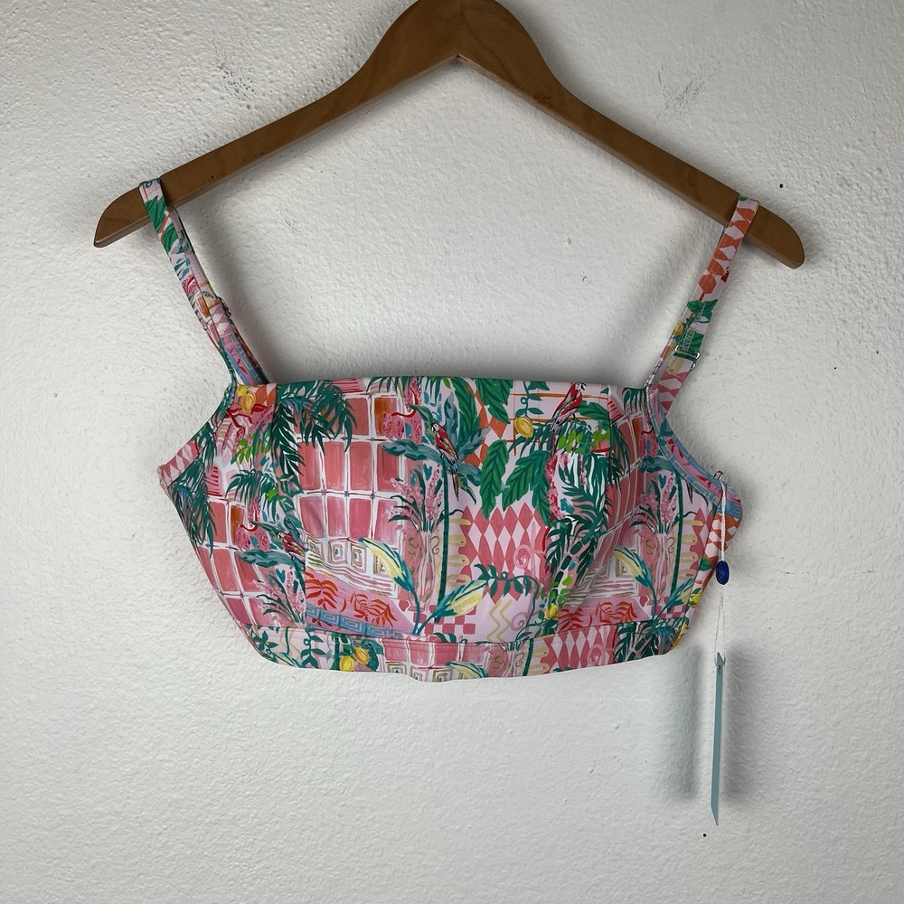 Tropical Pink Bikini Top